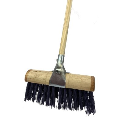 Stiff PVC Broom with Metal Clamp 13"