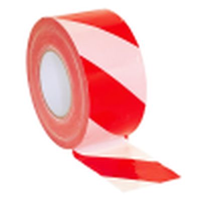 Red/White Non-Adhesive Hazard Warning Tape 70mm x 500m