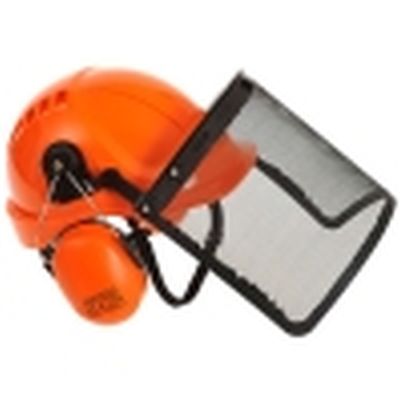 Forestry Helmet Combi Kit - c/w Mesh Face Guard & Ear Defenders