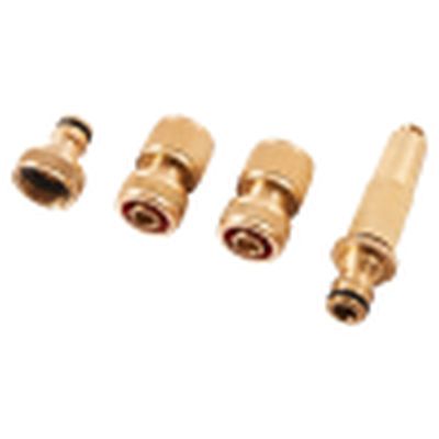 4pc Brass Hose Connector Set
