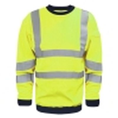 Hi Vis FR/ARC Long Sleeve Sweatshirt - Yellow