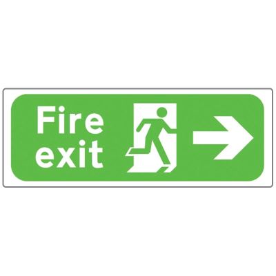 Fire Exit Right Sign