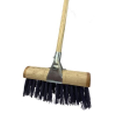 Stiff PVC Broom with Metal Clamp 13"