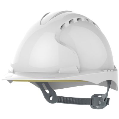 JSP EVO®3 Safety Helmet Vented with Slip Ratchet White