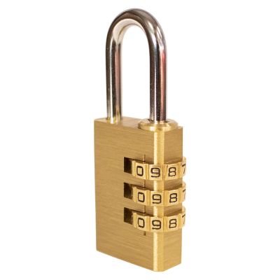 3-Digit Brass Combination Padlock