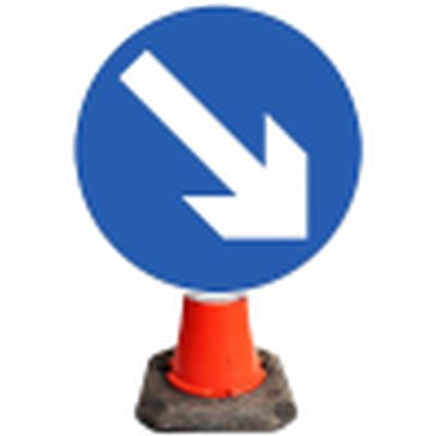 Directional Arrow Right Cone Sign