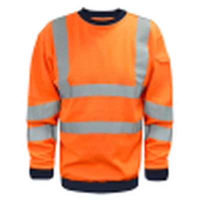 GIANT FR/ARC Hi Vis Long Sleeve Sweatshirt RIS 3279 - Orange