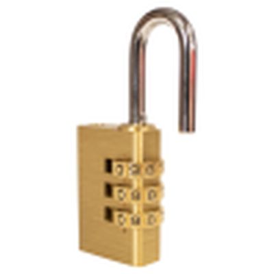 3-Digit Brass Combination Padlock
