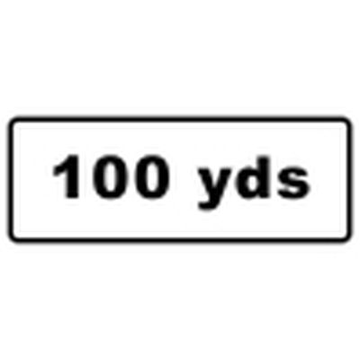 100 Yards Mini Quick Fit Sign