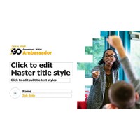 "I am a Proud Ambassador" PowerPoint Template