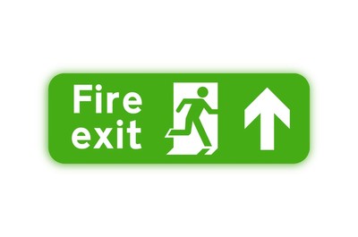 Photoluminescent Fire Exit Signs
