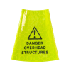 Danger Overhead Structure Yellow Cone Sleeve - 750mm