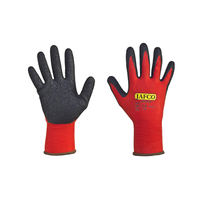 Jafco Comfort Fit Latex Palm Safety Gloves - Medium / Size 8