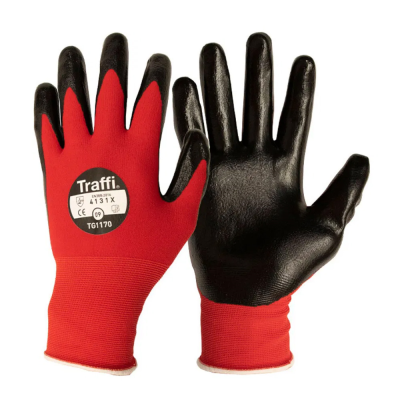TraffiGlove TG1170 Nitric Coated Handling Safety Gloves - XS / Size 6