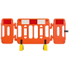 Mergon Folding Barrier with Anti-Trip Feet - Orange - 2 Metres