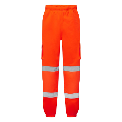 Supertouch Rail Hi-Vis Orange Jogging Bottoms - XS
