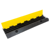 Cable and Hose Protection Ramp Black / Yellow - 3 Channel - 1000 x 300 x 50mm