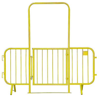 Entrance Barrier With Gate - Yellow - 2.3 Metres