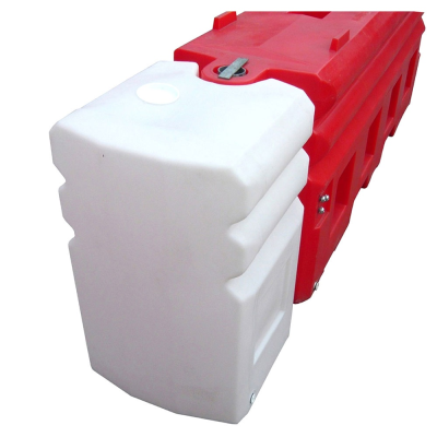 RB22 Barrier Stop End - White