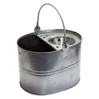 Bucket Galvanised Mop c/w Ringer Cone