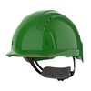 JSP EVOLite Vented Wheel Ratchet Safety Helmet - Green