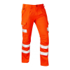 Leo Kingford Rail Hi-Vis Orange Cargo Trousers - Short Leg / 28"