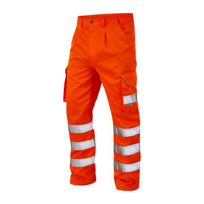 Jafco FlameAwear Rail FR AS Arc 4kA Hi-Vis Orange Cargo Trousers - Short Leg / 28"