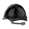 JSP EVO3 Vented Slip Ratchet Safety Helmet - Black
