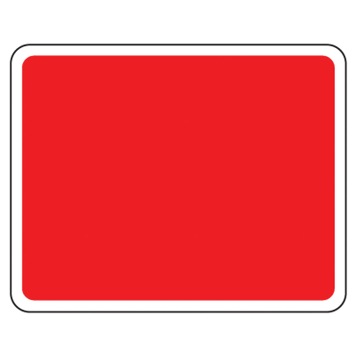 Jazz Sign Plate 300mm Centres - Blank Red - 600 x 450mm