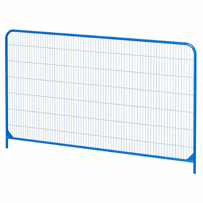 Heras Blue Round Top Fencing Panel - 2 x 3.5 Metres
