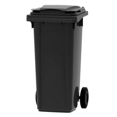 Plastic Black Wheelie Bin - 120 Litre