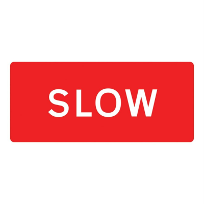 Jazz Sign Plate - Slow - 1050 x 450 x 2mm