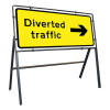 Jazz Sign Complete Clipped - Diverted Traffic Arrow Right - 1050 x 450mm