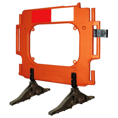 Stacca Barrier with Standard Feet - Orange - 2 Metres
