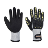 Portwest A729 Anti-Impact Cut Resistant Thermal Safety Gloves - Cut Level C - Small / Size 7