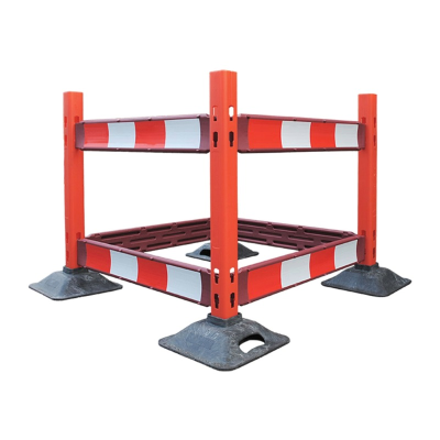 Postman Barrier Upright Post - Orange - 1.17 Metres