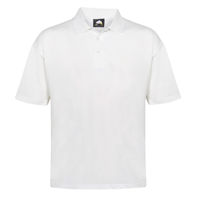 Orn Raven Short Sleeve Polo Shirt - White / 2XL