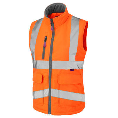 Leo Sandymere Women's Hi-Vis Bodywarmer - Orange