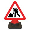 Hangman Triangle Triangle Sign Plate - Man at Work - 750mm