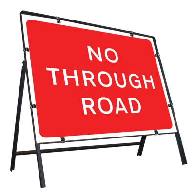 Jazz Sign Complete Clipped - No Through Road - 1050 x 750mm