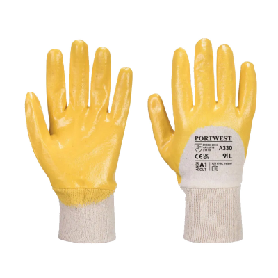 Portwest Nitrile Light Knitwrist Safety Gloves - XL / Size 10