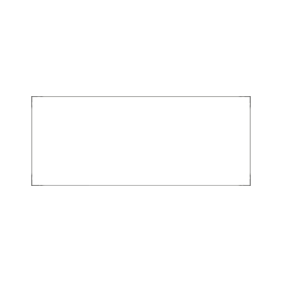 Jazz Supplement Plate 300mm Centres - Blank White - 860 x 360mm