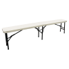 Plastic Foldable Bench - 6ft - White