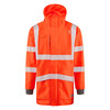 Leo Clovelly 15K Waterproof Breathable Rail Hi-Vis Orange Anorak