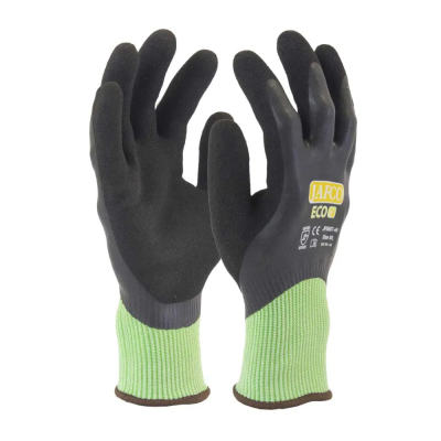 Jafco Eco JFG607 Latex Sandy Palm Recycled Safety Gloves - Cut Level D - Small / Size 7