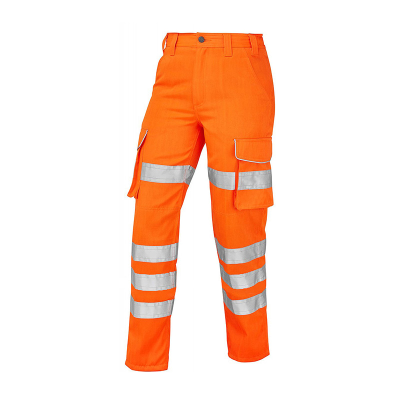 Jafco FlameAwear Women's Rail Hi-Vis Flame-Retardant Anti-Static ARC 4kA Cargo Trousers - Orange