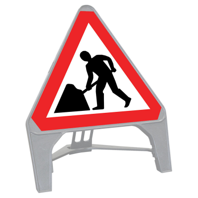 Q-Sign Triangle Face Only - Man At Work - 750mm