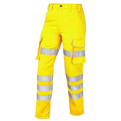Jafco FlameAwear Women's Hi-Vis Flame-Retardant Anti-Static ARC 4kA Cargo Trousers - Yellow