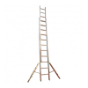 Double Section Aluminium Extension Ladder - 2 x 9 D Rungs - 4.17 Metres