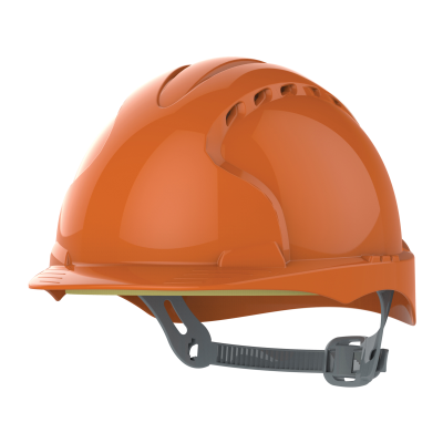 JSP EVO3 Vented Slip Ratchet Safety Helmet - Orange